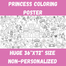 Load image into Gallery viewer, Princess Coloring Tablecloth