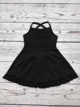 Load image into Gallery viewer, Black Athletic Dress with Ruffles

