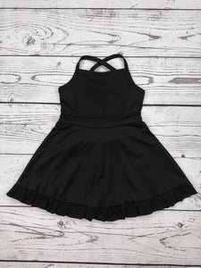 Black Athletic Dress with Ruffles