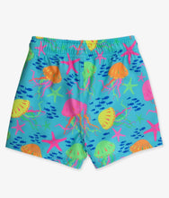 Load image into Gallery viewer, Neon jelly time performance hybrid swim trunks
