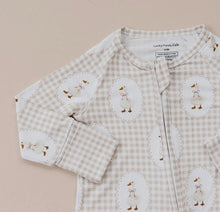 Load image into Gallery viewer, Gingham &amp; Goose Zip Romper

