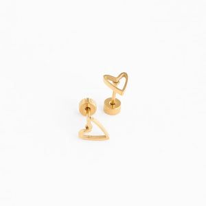 Open Heart Earrings