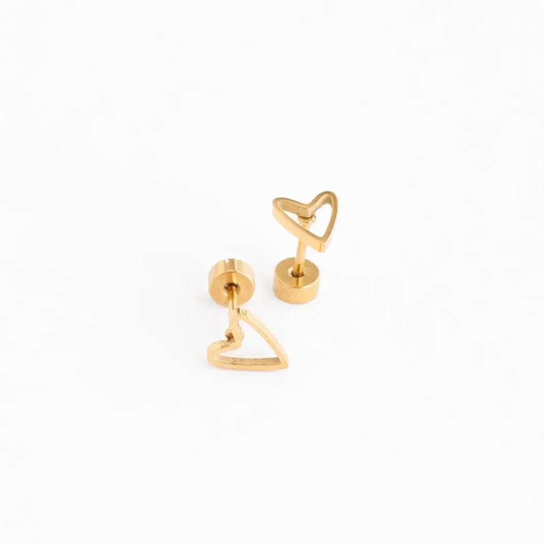 Open Heart Earrings