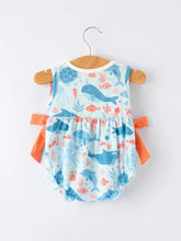 Load image into Gallery viewer, Marine Animal Embroidered Romper
