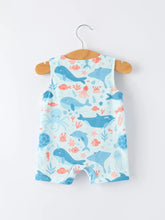 Load image into Gallery viewer, Marine Animal Baby Boy Romper
