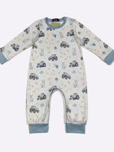Load image into Gallery viewer, Lil Blue Farm Boy Romper
