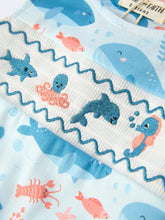 Load image into Gallery viewer, Marine Animal Baby Boy Romper
