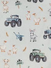 Load image into Gallery viewer, Lil Blue Farm Boy Romper
