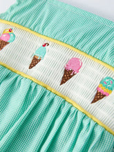 Load image into Gallery viewer, Ice Cream Embroidery Romper
