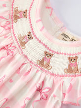 Load image into Gallery viewer, Spring Pink Bow Tedding Bloomers Set
