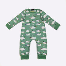 Load image into Gallery viewer, Green Mallard Boy Romper
