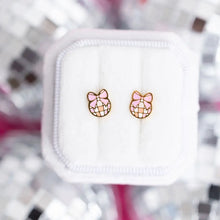 Load image into Gallery viewer, Disco Bow Stud Earring
