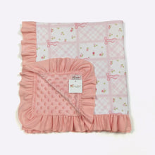 Load image into Gallery viewer, Patchwork Bows Blanket
