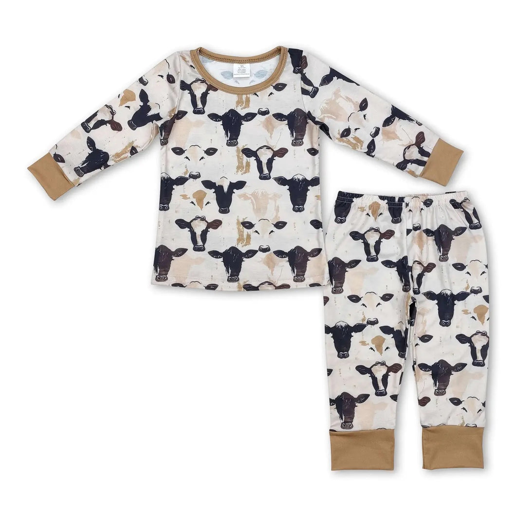 Long Sleeve Cow Pajamas