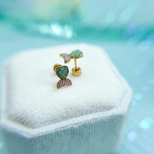 Load image into Gallery viewer, Mermaid Tail Stud Earrings
