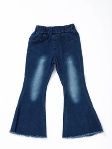 Baby Washed Blue Flare Jeans