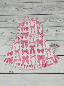 Toddler Bow Print Athletic Dress