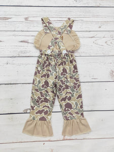 Baby Girl Camouflage Deer Jumpsuit