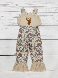Baby Girl Camouflage Deer Jumpsuit