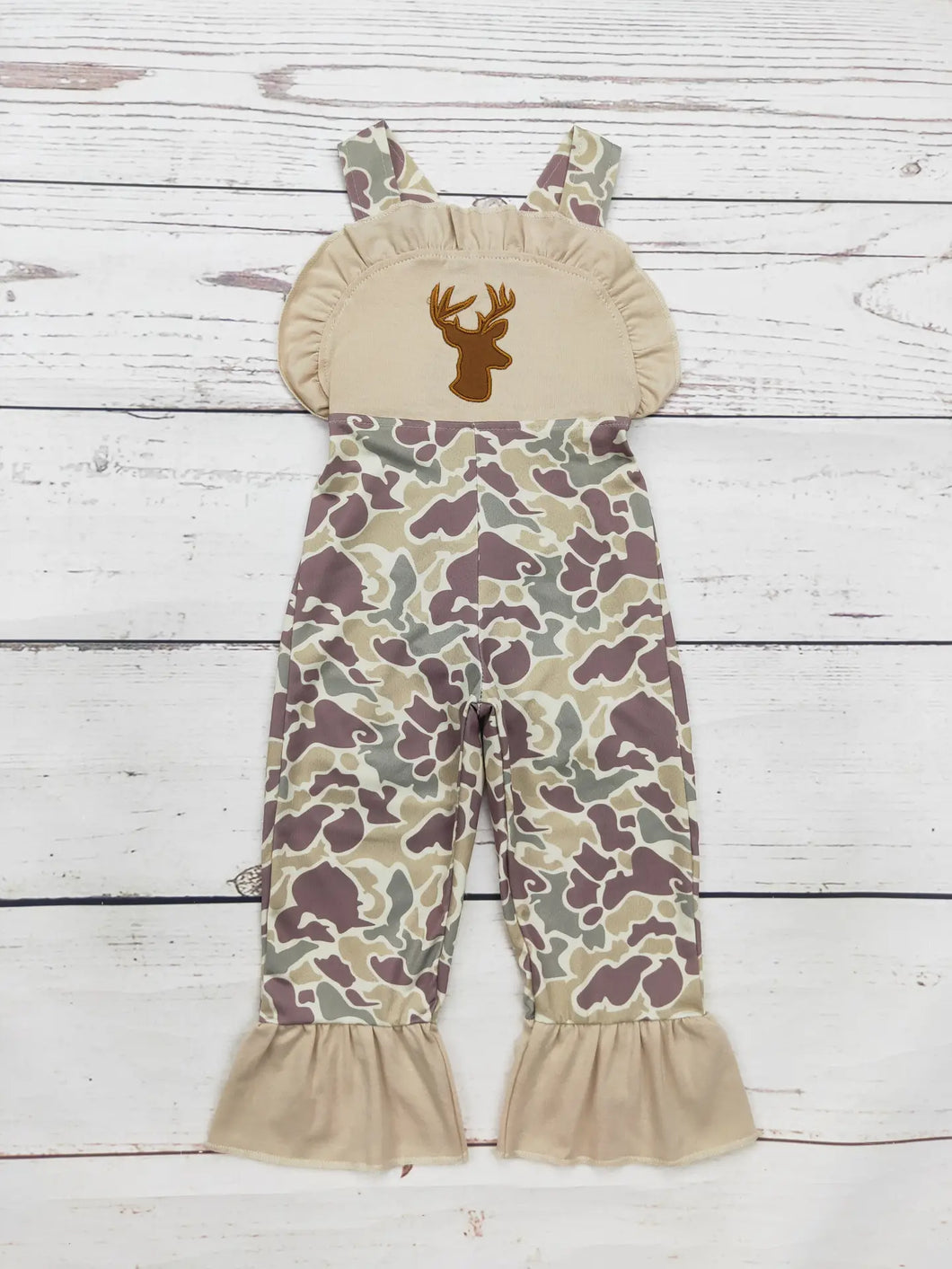 Baby Girl Camouflage Deer Jumpsuit