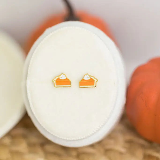 Pumpkin Pie Stud Earrings