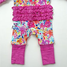 Load image into Gallery viewer, Girls Floral Bamboo Ruffle
